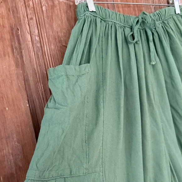 Free People Parachute Green pants - Picture 2 of 5